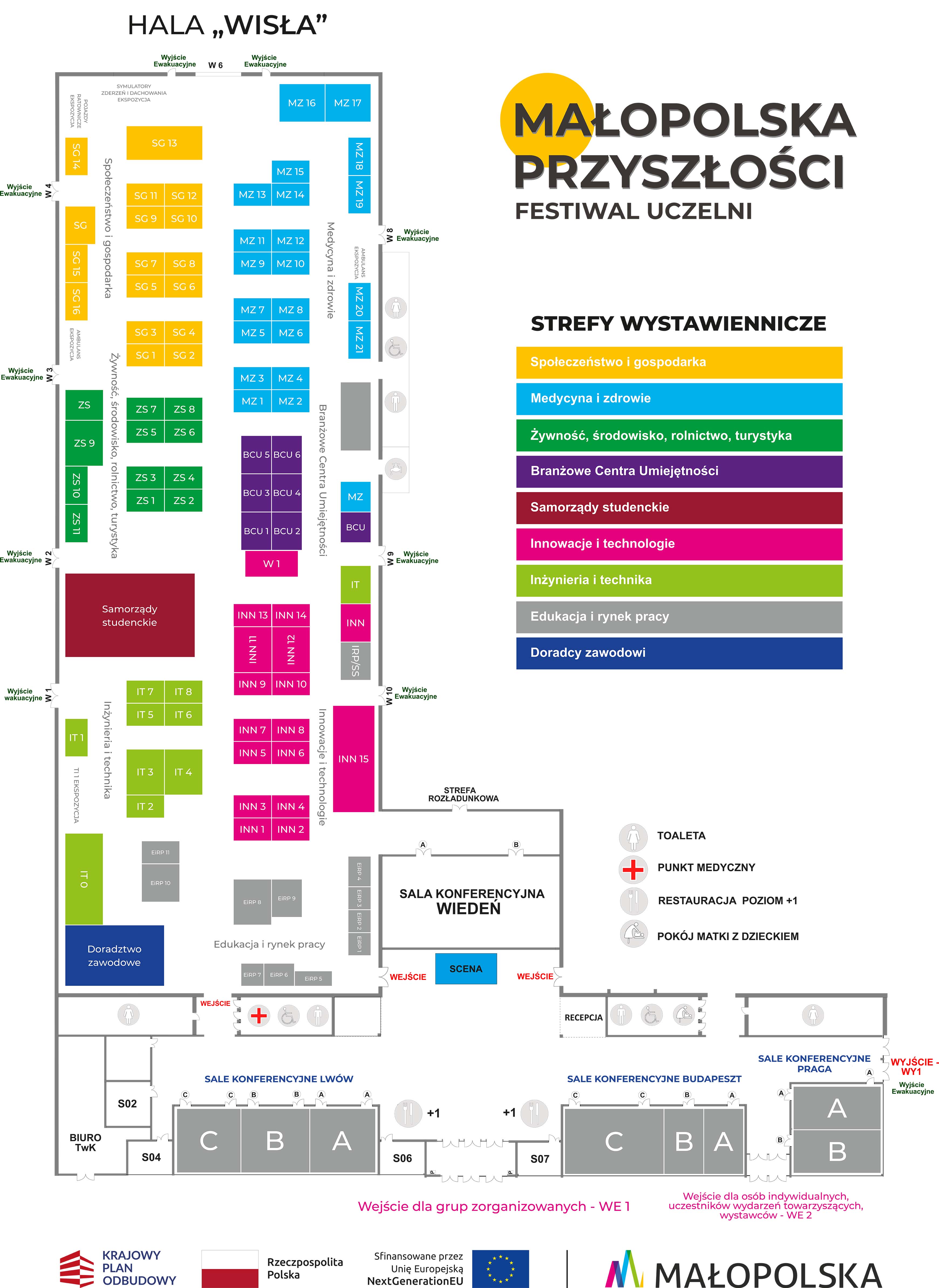 mapa stoisk wystawienniczych festiwalu